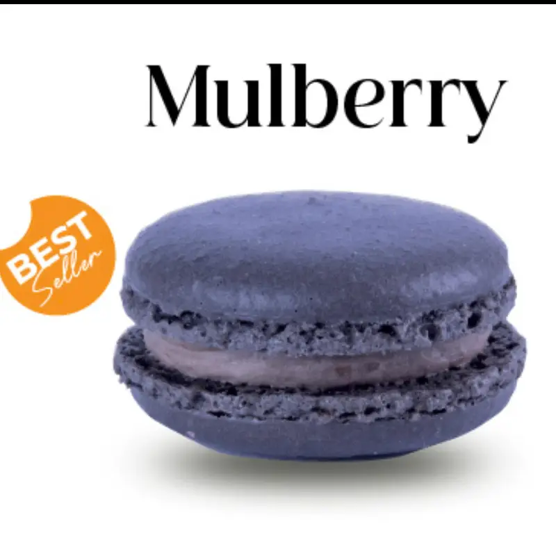 Hình ảnh Macaron vị Dâu Tằm (Mulberry Macaron)