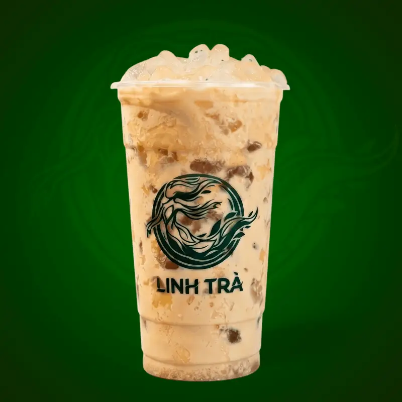 Hình ảnh Trà Sữa Ô Long Nhãn Trân Châu Trắng (Size L)