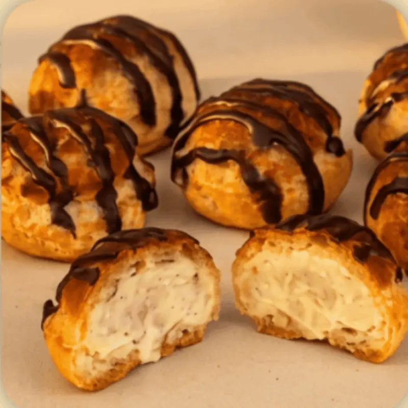 Hình ảnh Kem Su Choco Chuối (Choco Banana Ice Cream Puff)