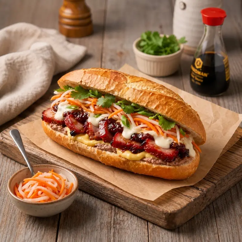 Hình ảnh BÁNH MÌ PATE XÁ XÍU
