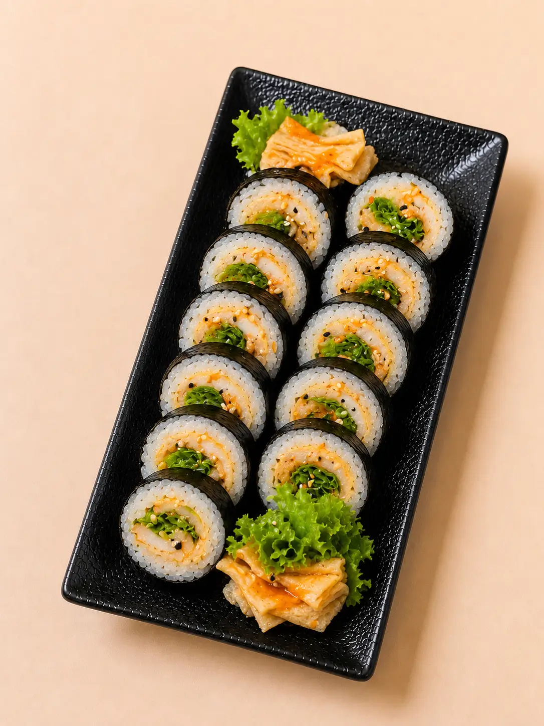 Hình ảnh KIMBAP CHẢ CÁ SỐT CAY
