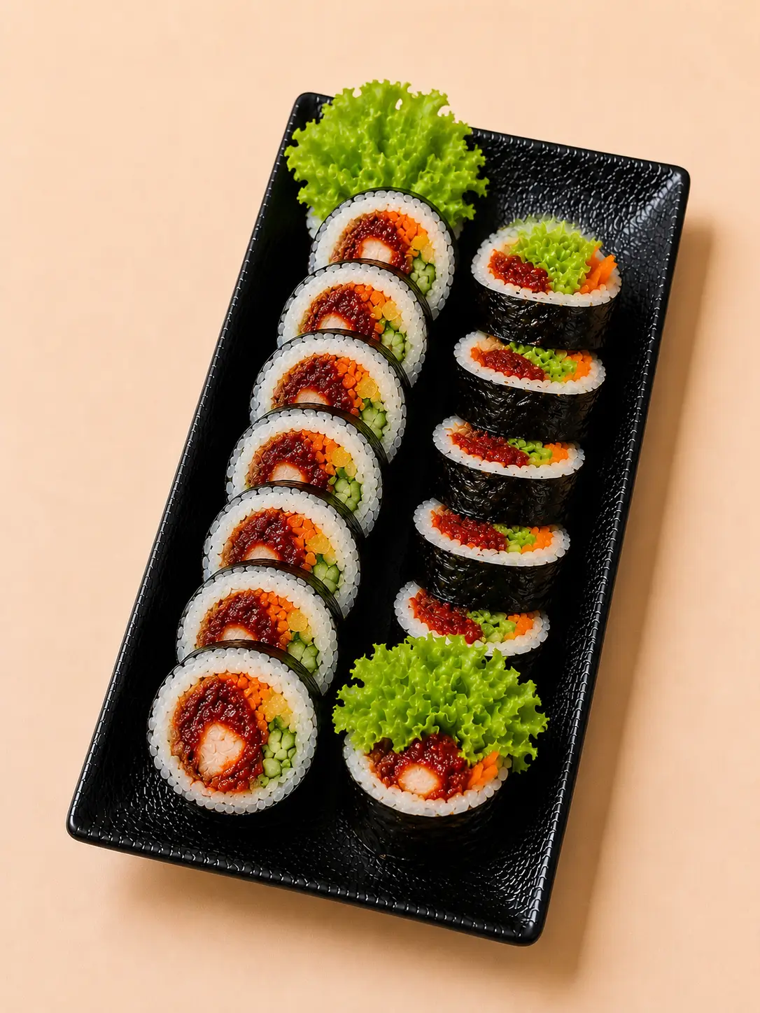 Hình ảnh KIMBAP GÀ XÙ SỐT CAY