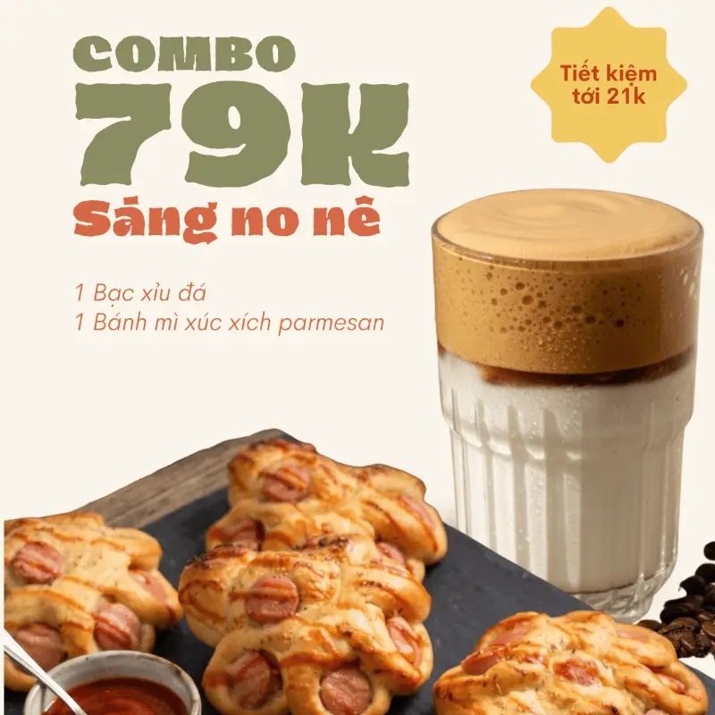 Hình ảnh Combo "Sáng no nê"