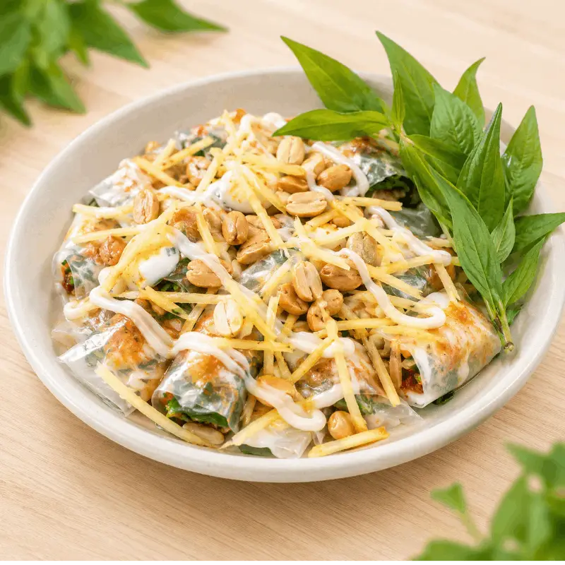 Hình ảnh Bánh tráng cuốn phần