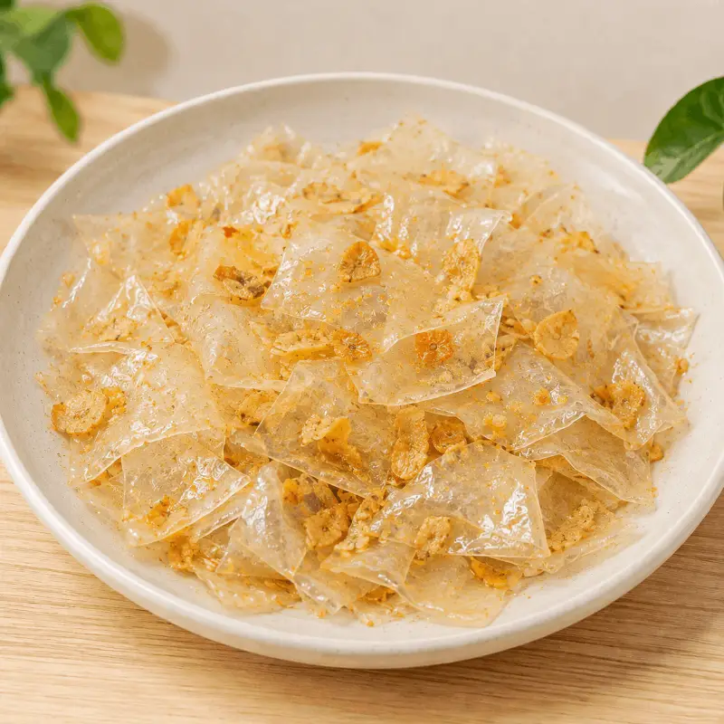 Hình ảnh Bánh tráng muối tỏi phi