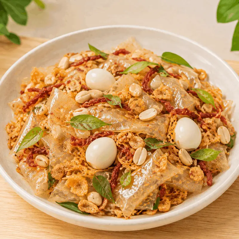 Hình ảnh Bánh tráng phơi sương trộn