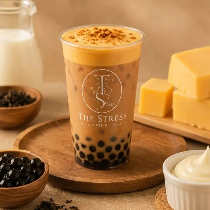 Hình ảnh Trà sữa kem phô mai dẻo (L)