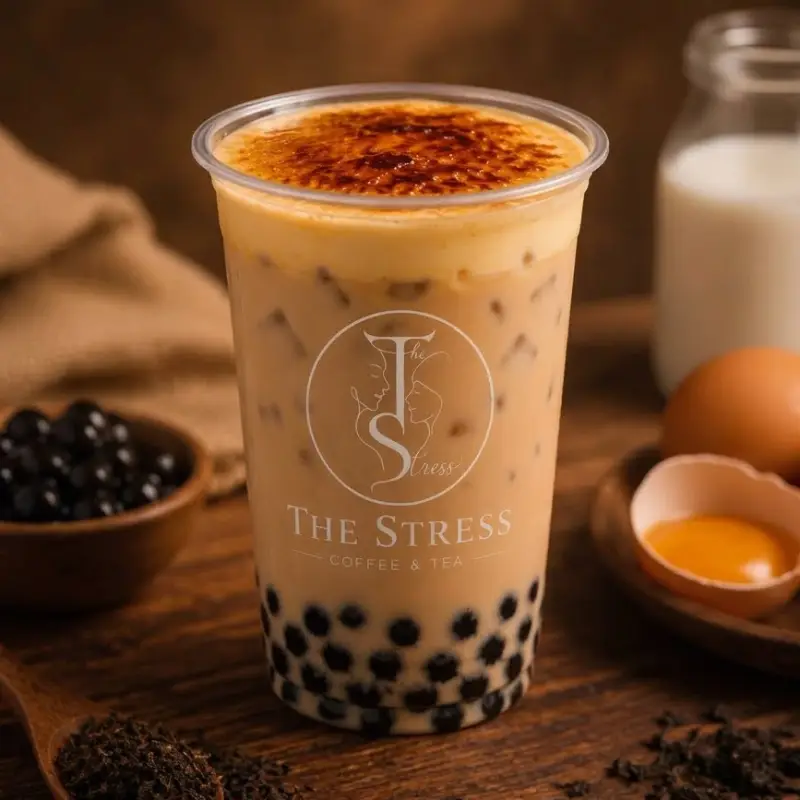 Hình ảnh Trà sữa kem trứng nướng (M)