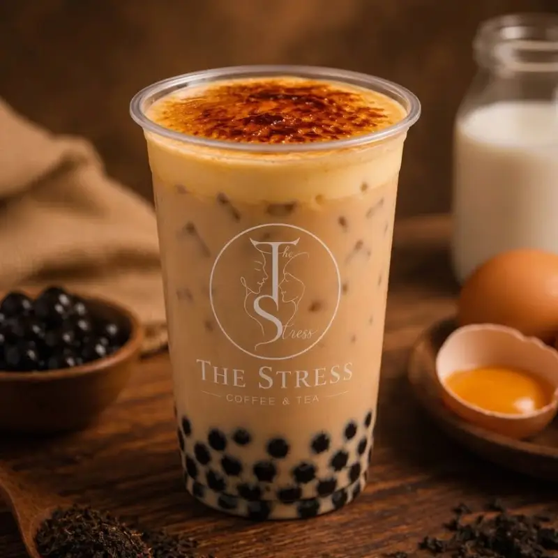 Hình ảnh Trà sữa kem trứng nướng (L)