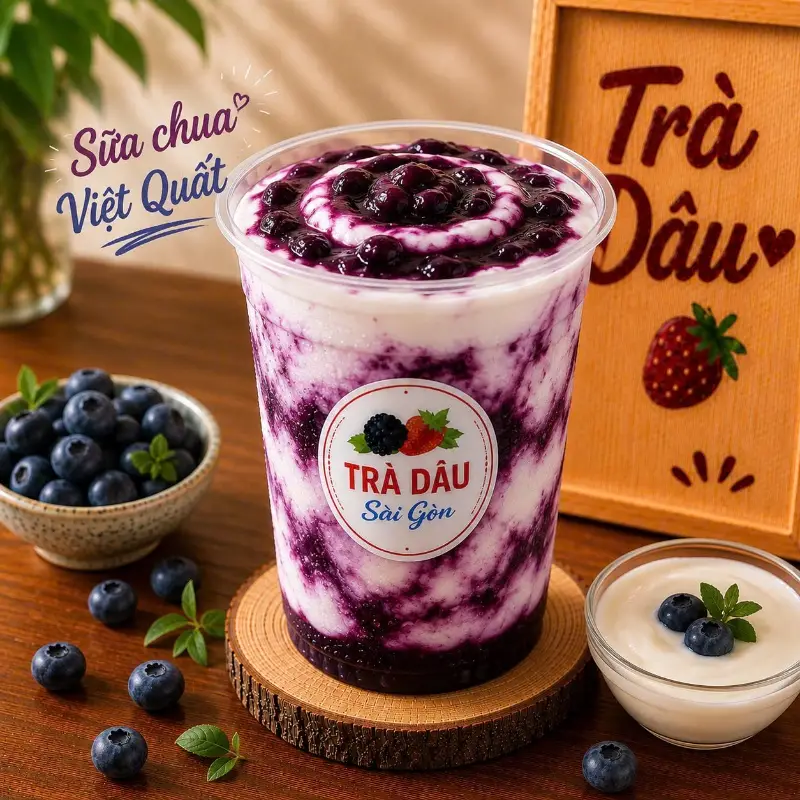 Hình ảnh Sữa Chua Việt Quất