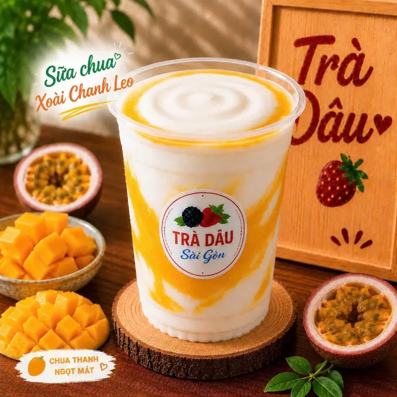 Hình ảnh Sữa Chua Xoài Chanh Leo
