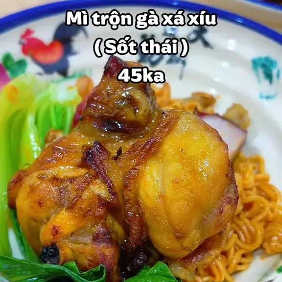 Hình ảnh MÌ GÓI TRỘN GÀ + XÁ XÍU