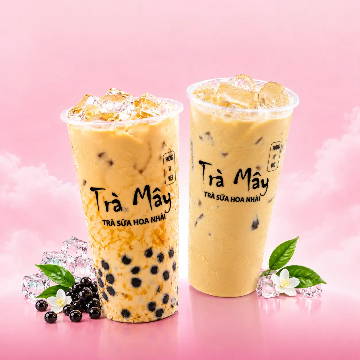 Hình ảnh Combo Tiết Kiệm ( Trà Sữa Trân Châu Đường Đen + Olong Đào Mật ) size M