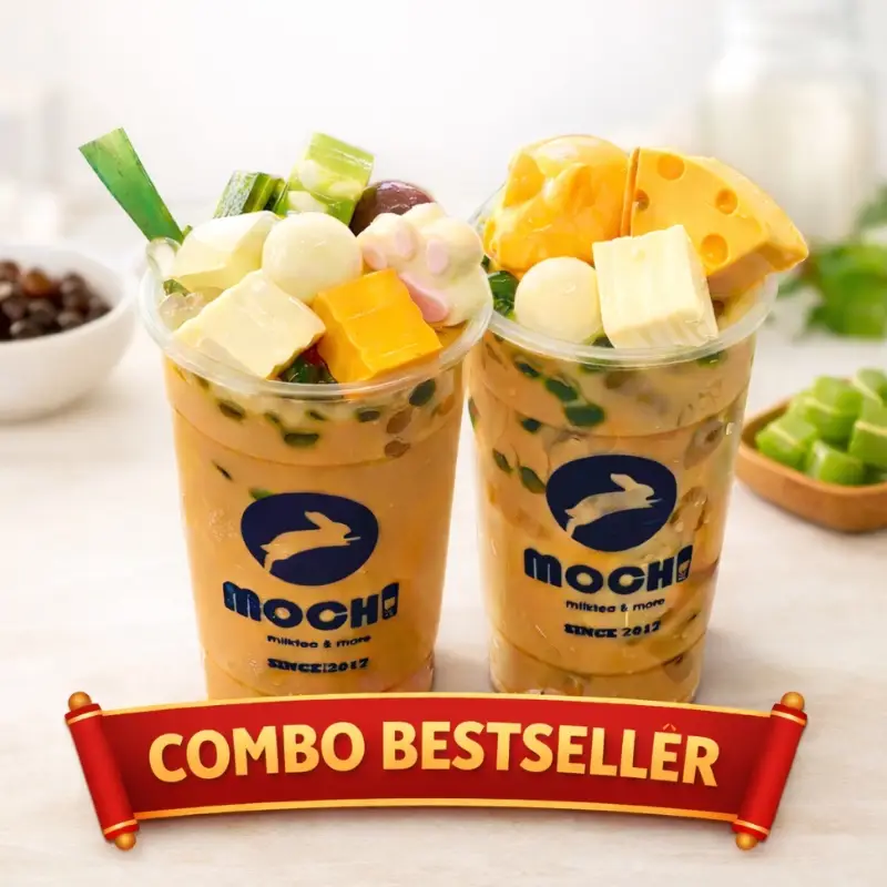 Hình ảnh Combo 2 ly Trà Sữa Mochi Đặc Biệt