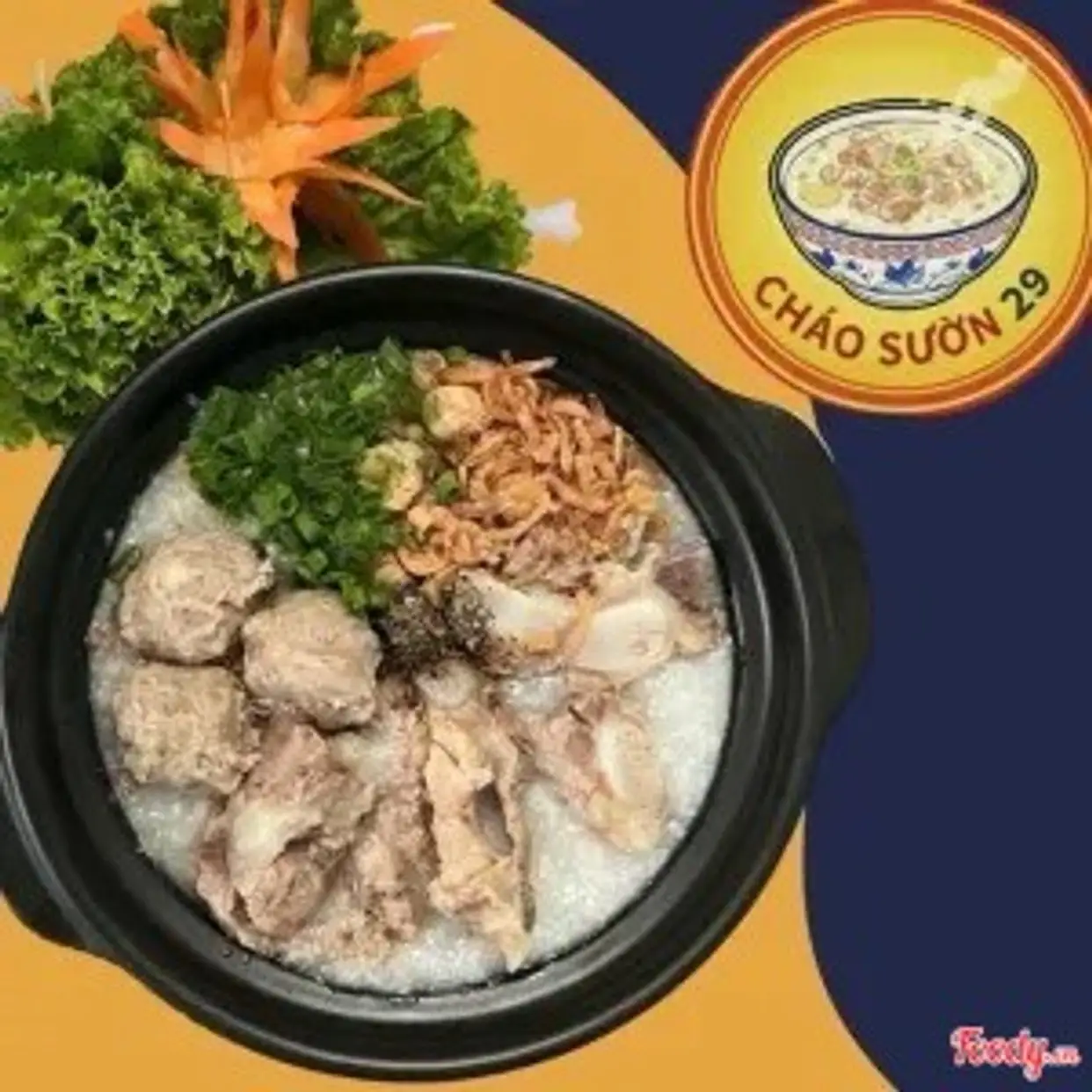 Hình ảnh Cháo Sườn+Bò Viên