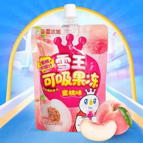 Hình ảnh Thạch Hút Snow King (Hương Đào)