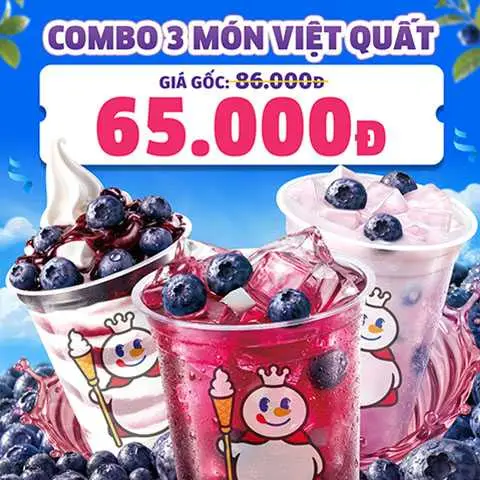Hình ảnh (Lạnh) Bộ Ba Cực Đỉnh - Việt quất