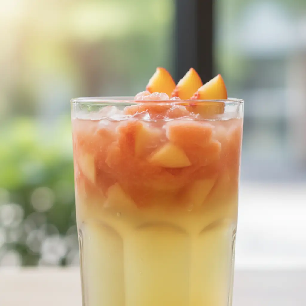 Hình ảnh Hồng Trà Đào (500ml)