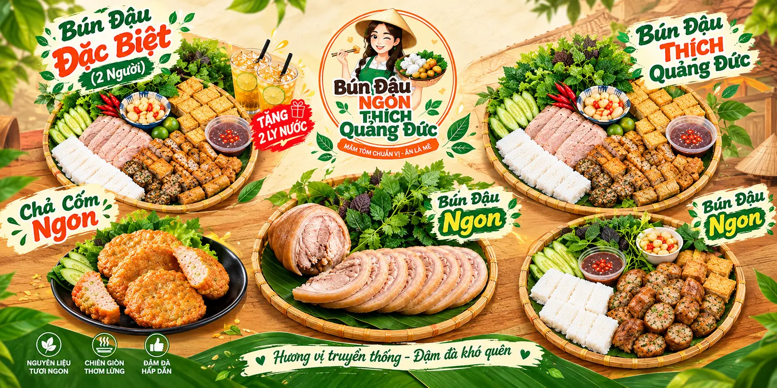 Ảnh bìa Bún Đậu NGON - Thích Quảng Đức