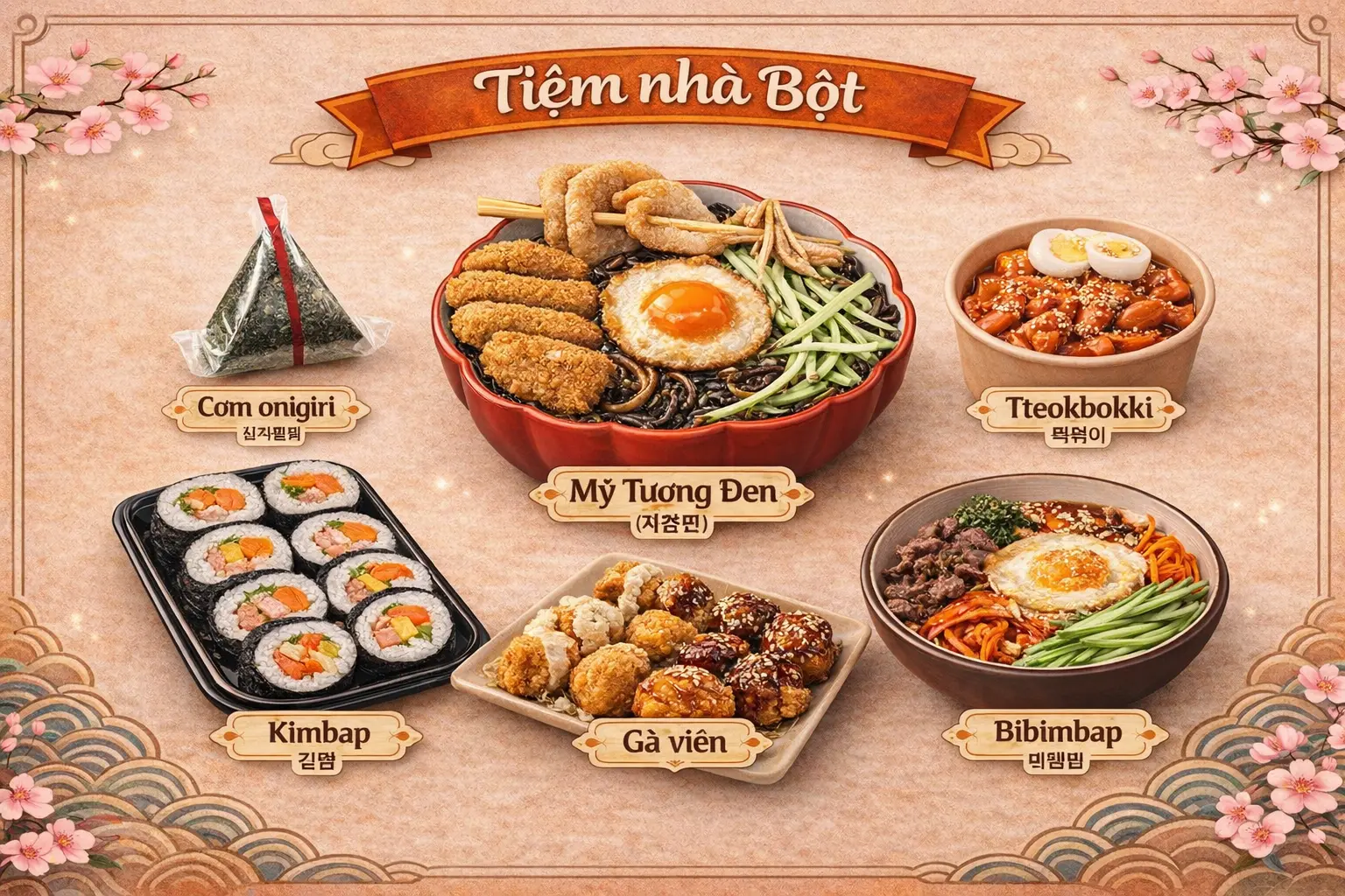 Ảnh bìa Tiệm Nhà Bột - Ẩm Thực Chuẩn Vị Hàn - Quỳnh Lôi