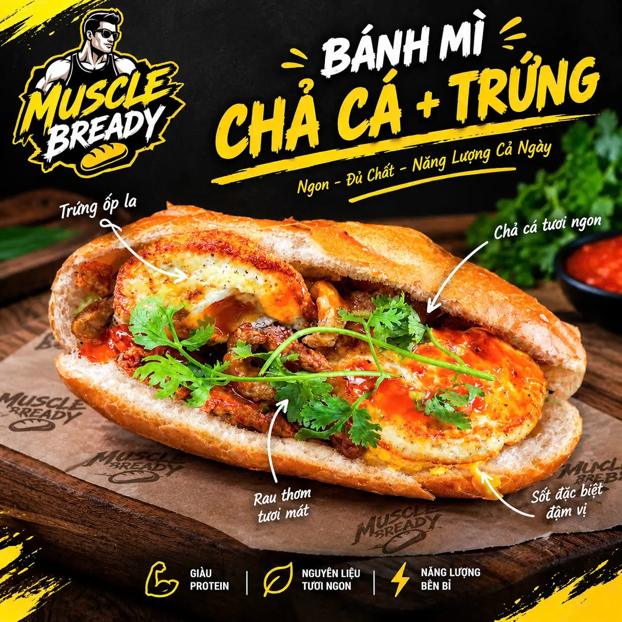Ảnh bìa Bánh Mì Chả Cá - Muscle Bready - Thoại Ngọc Hầu