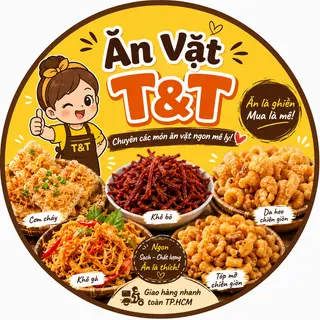 Ảnh đại diện Ăn Vặt T&T - Nem Thính, Cơm Cháy & Đồ Ăn Vặt - Thống Nhất