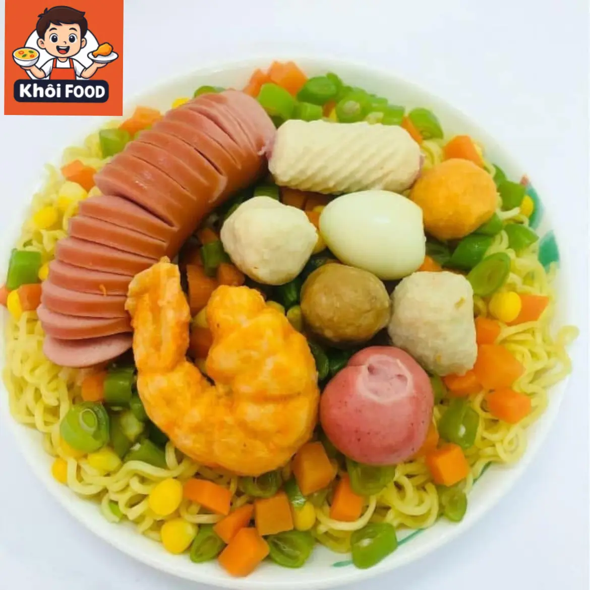 Ảnh bìa KHÔI FOOD - MÌ TRỘN INDOMIE, NEM CHUA RÁN & LẠP XƯỞNG NƯỚNG ĐÁ - Ngõ Quỳnh