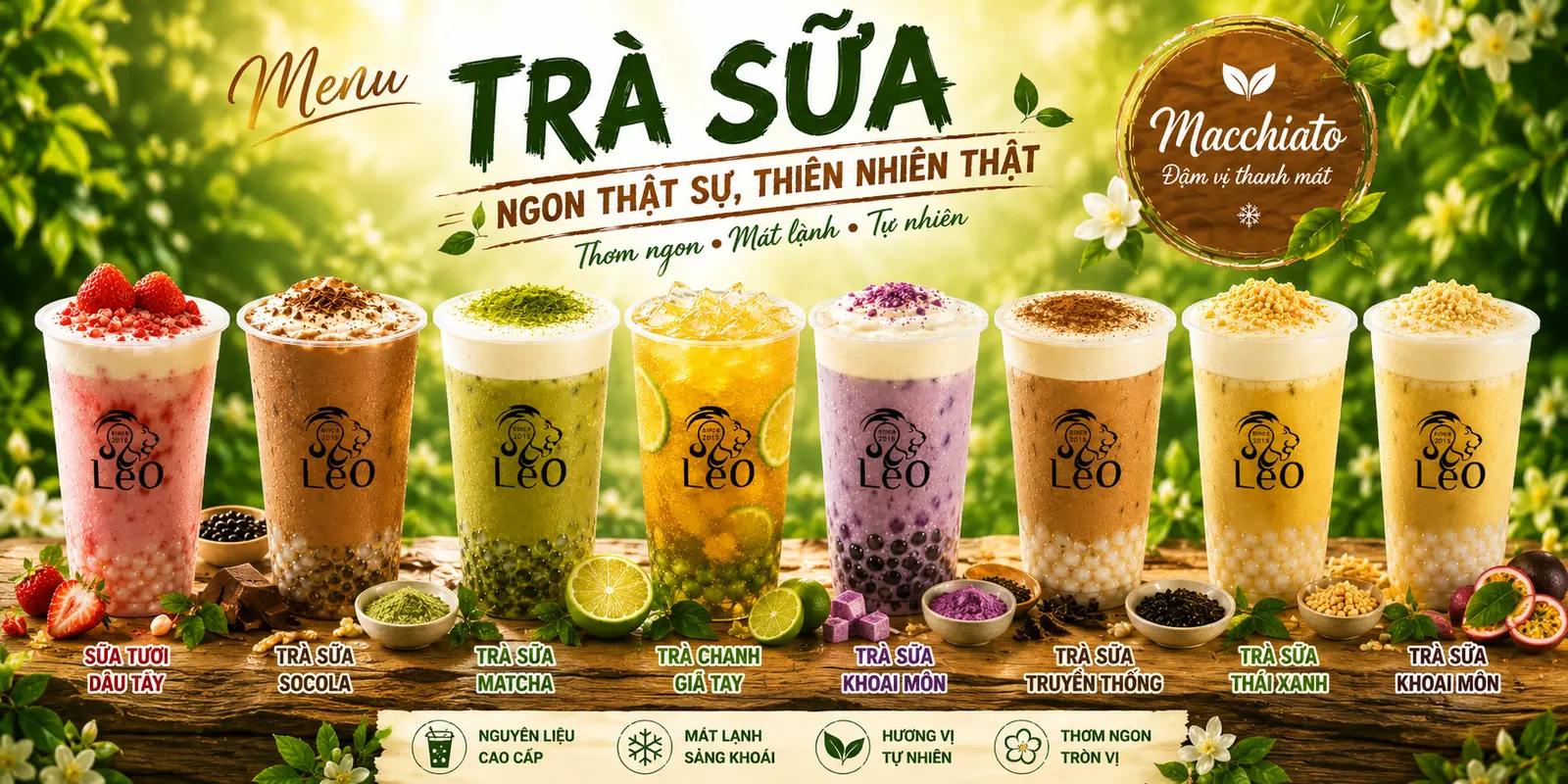 Ảnh bìa Trà Sữa Củ Năng LeO & Kem Aice Đầm Sen - Lạc Long Quân