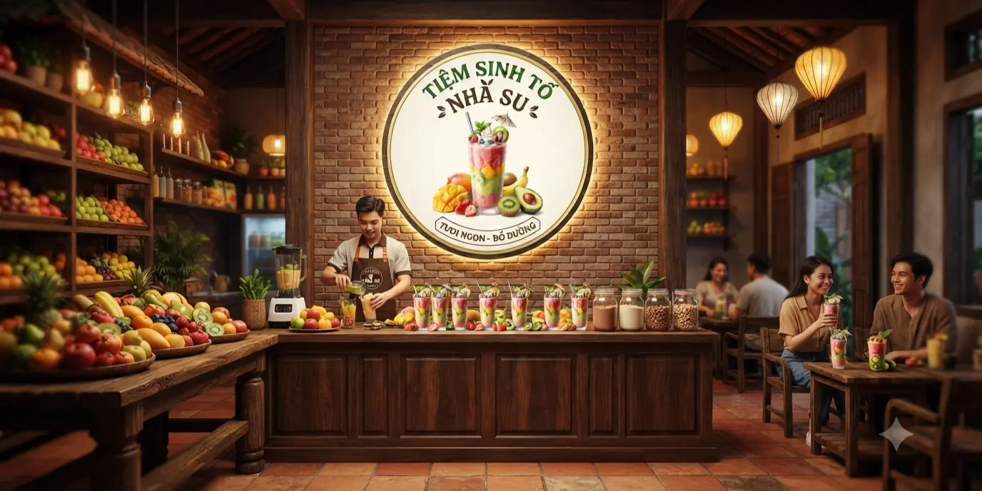 Ảnh bìa Tiệm Sinh Tố Nhà Su - Huỳnh Tịnh Của