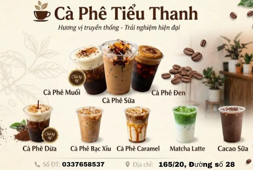 Ảnh bìa Cafe Tiểu Thanh - Cà Phê & Trà - Đường Số 28
