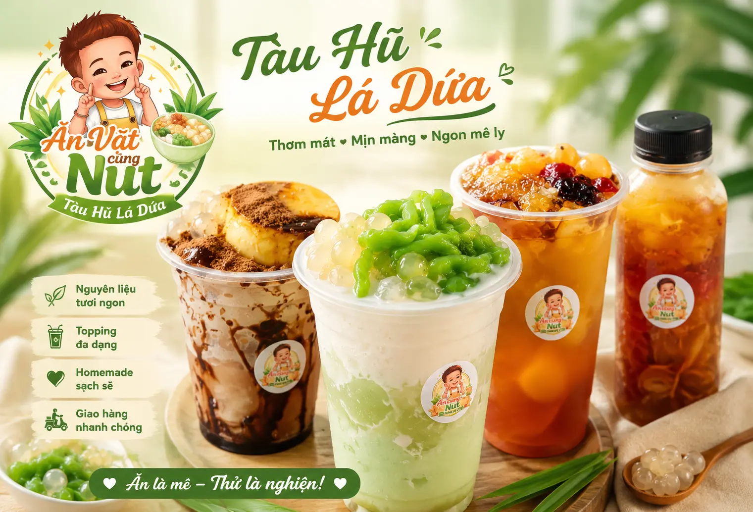 Ảnh bìa Ăn Vặt Cùng Nut - Tàu Hũ, Sữa Dừa & Milo - Chung Cư Topaz A7