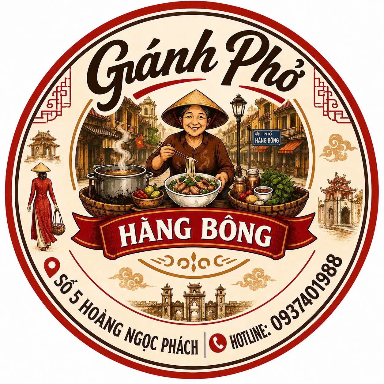 Ảnh bìa Gánh Phở - Phở Bò & Cơm Rang - Hoàng Ngọc Phách
