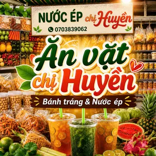 Ảnh đại diện Ăn Vặt Chị Huyền - Bánh Tráng & Nước Ép - Nguyễn Trọng Tuyển