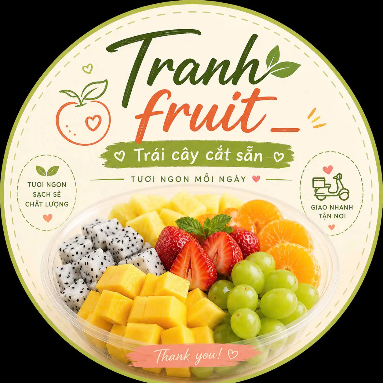 Ảnh bìa Tranh Fruit - Hoa Quả Gọt Sẵn - Kim Giang