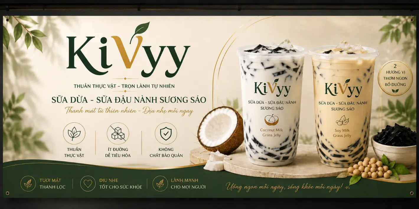 Ảnh bìa KiVyy - Sữa Dừa & Sữa Đậu Nành Sương Sáo - Phạm Văn Đồng