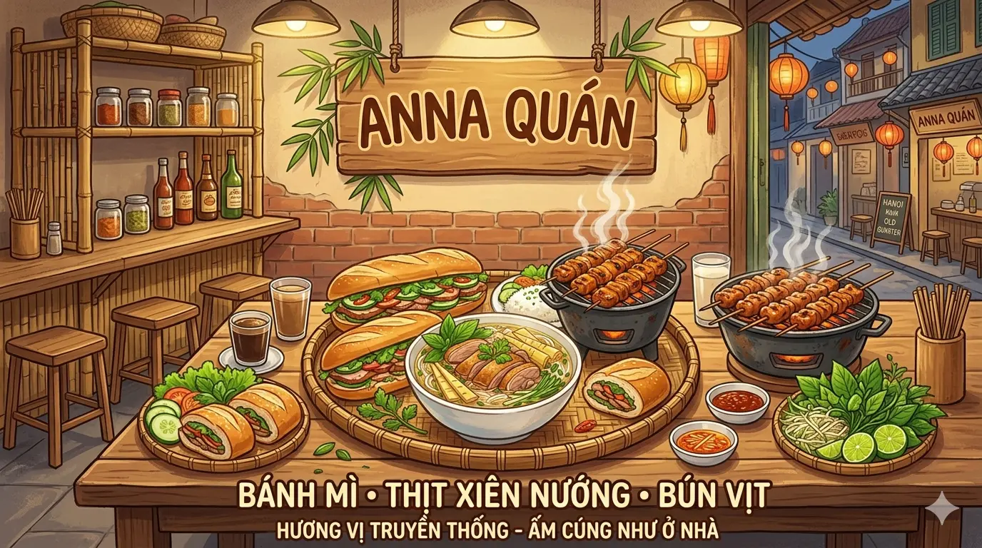 Ảnh bìa Anna Quán - Mỳ ý, Bánh Mỳ Chả Cá & Bún Măng Vịt Chua Cay - Liền Kề 9