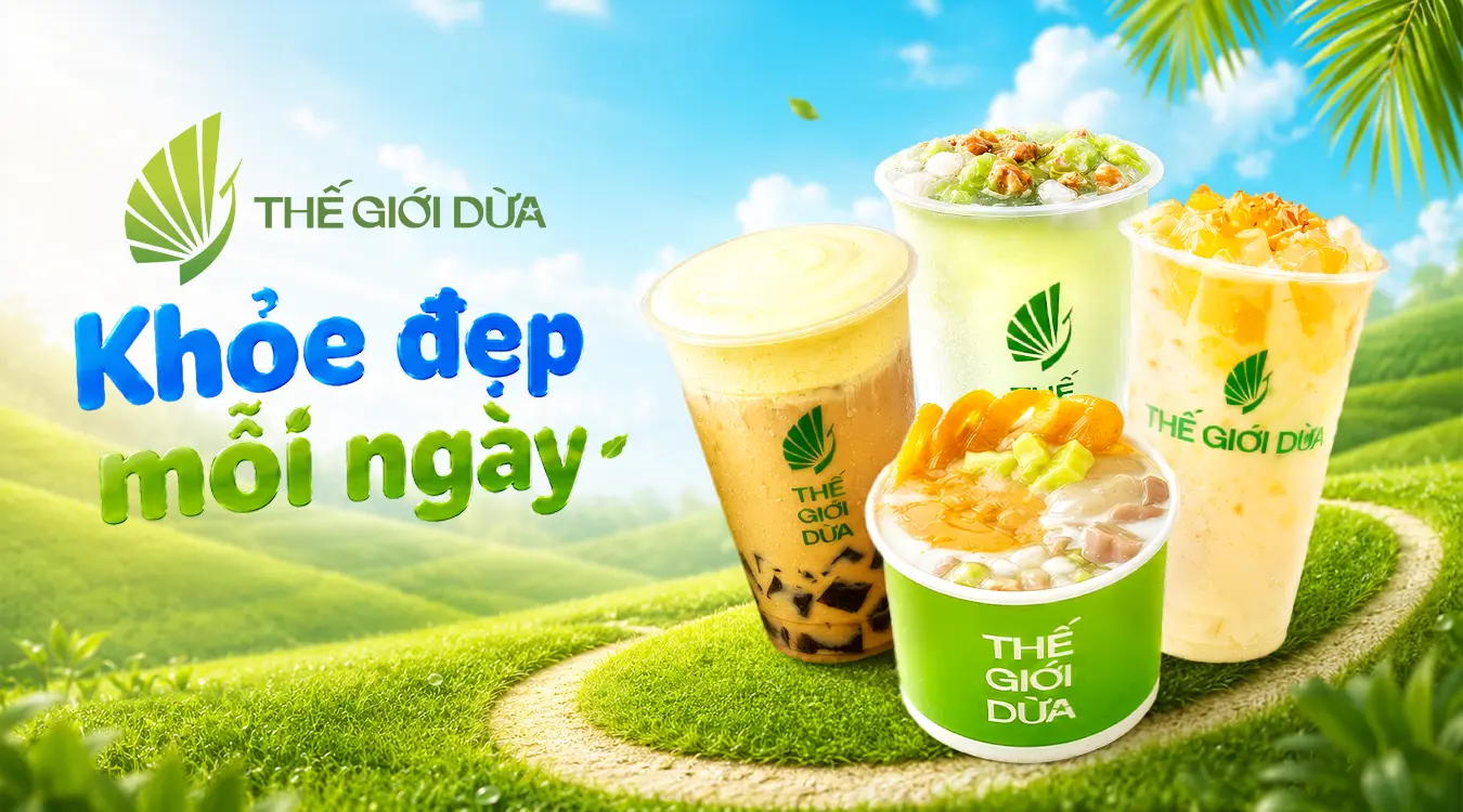 Ảnh bìa Thế Giới Dừa - Trà Sữa Olong, Cà Phê Dừa & Nước Dừa - Tô Hiệu