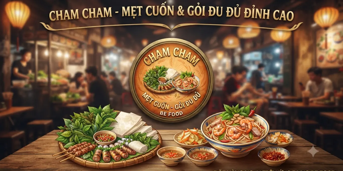 Ảnh bìa Cham Cham - Thịt Luộc Rau Rừng & Gỏi Đu Đủ Trộn - Tạ Quang Bửu