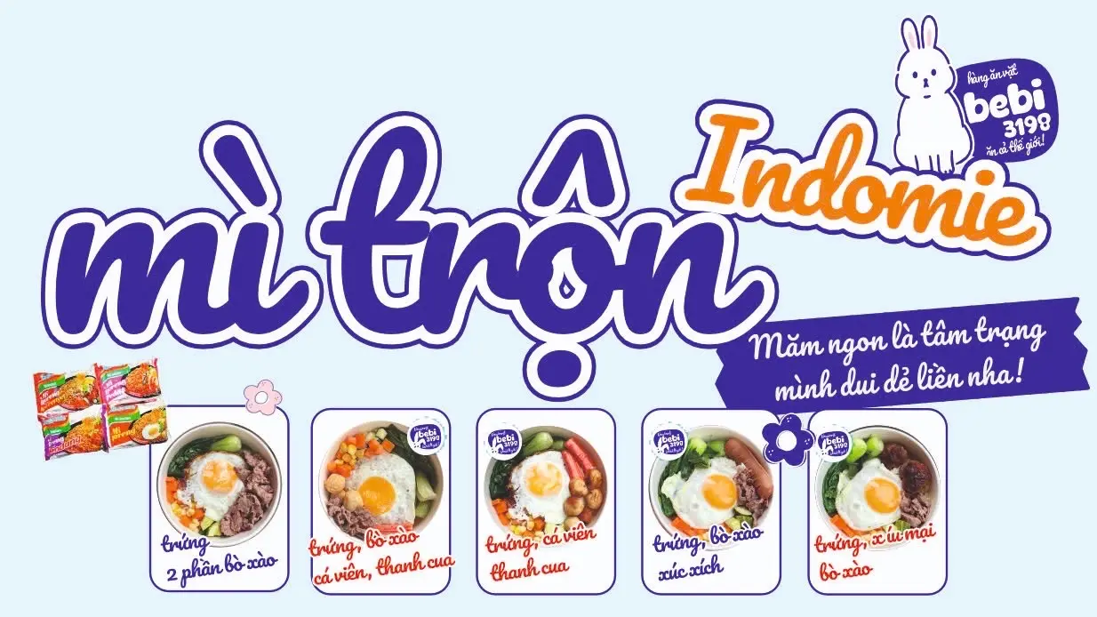 Ảnh bìa Ăn Vặt Bebi3198 - Mì Trộn Indomie - Bùi Đình Túy