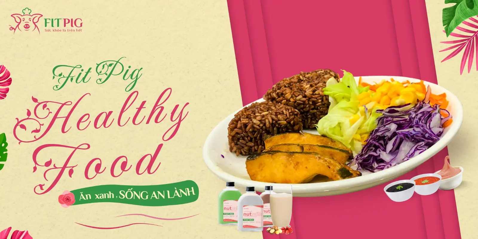 Ảnh bìa FitPig Healthy Food - Salad & Cơm Gạo Lứt - Đường Số 1