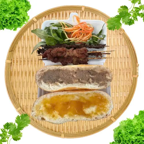 Ảnh bìa Bánh Mì Bơ Béo Caribe - Bánh Mì Bơ Pate, Bánh Mì Bơ Béo Xiên Nướng & Đặc biệt Sữa Béo - Đường T4