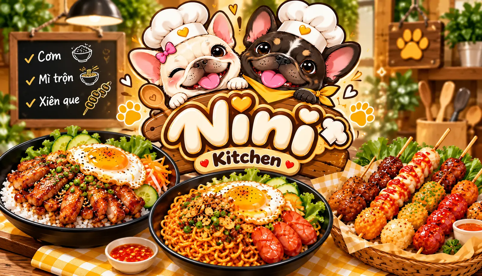Ảnh bìa Nini Kitchen - Cơm, Mì Trộn & Xiên Que - Tokbokki & Ăn Vặt - Dương Thị Mười