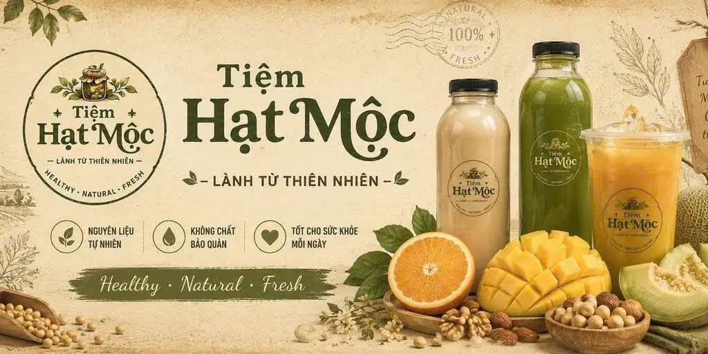 Ảnh bìa Tiệm Hạt Mộc - Hoa Quả & Nước Uống - Vũ Trọng Phụng