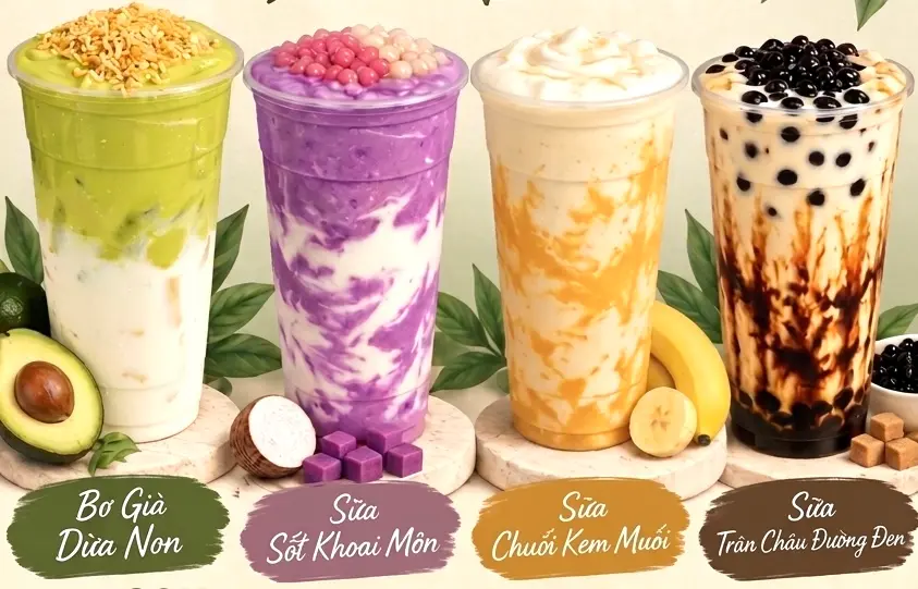 Ảnh bìa Bơ Già Dừa Non - Sữa Tươi Sốt Khoai Môn - Lê Quang Định