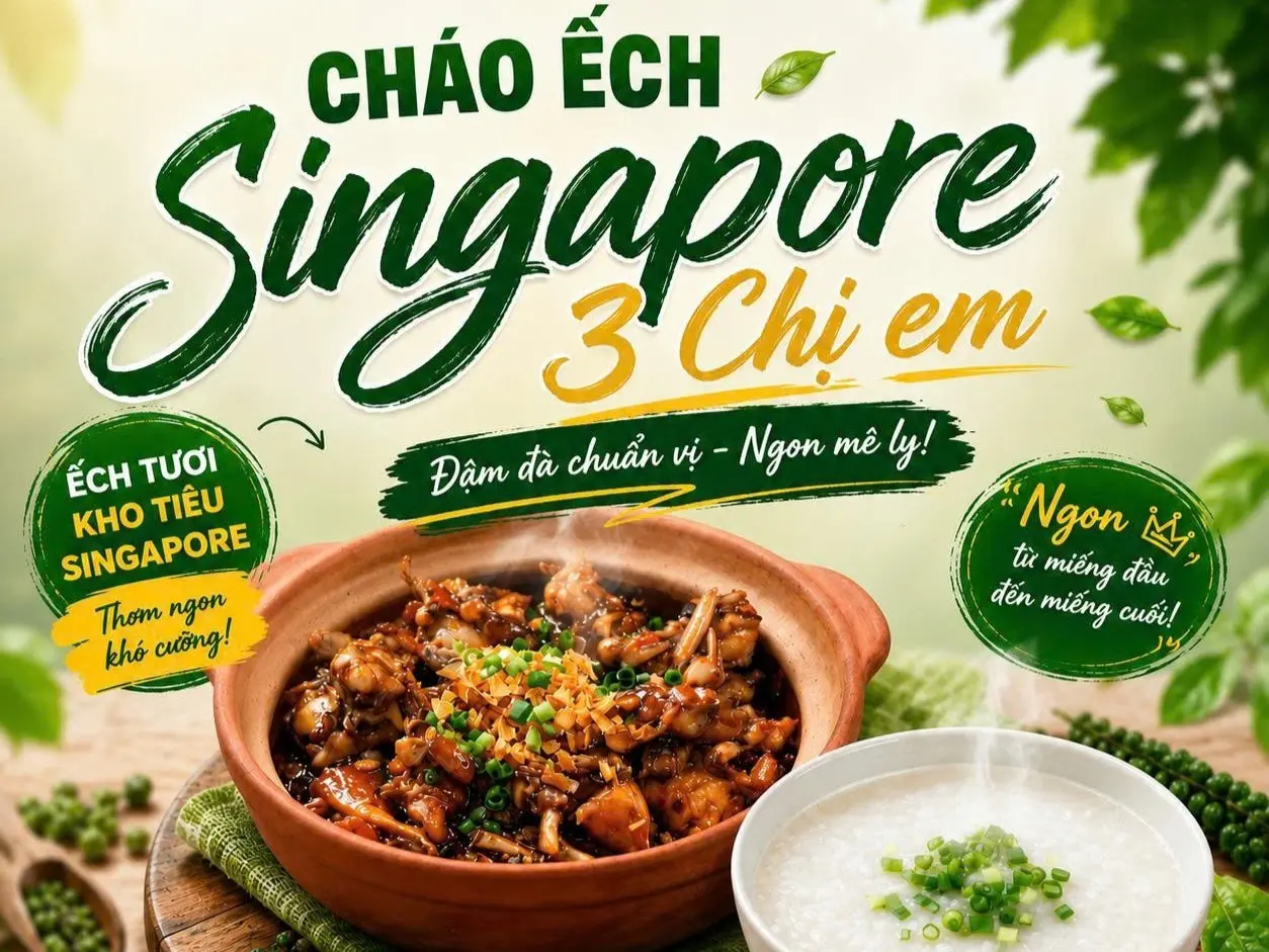 Ảnh bìa Cháo Ếch Singrapore 3 Chị Em - Đường Số 6