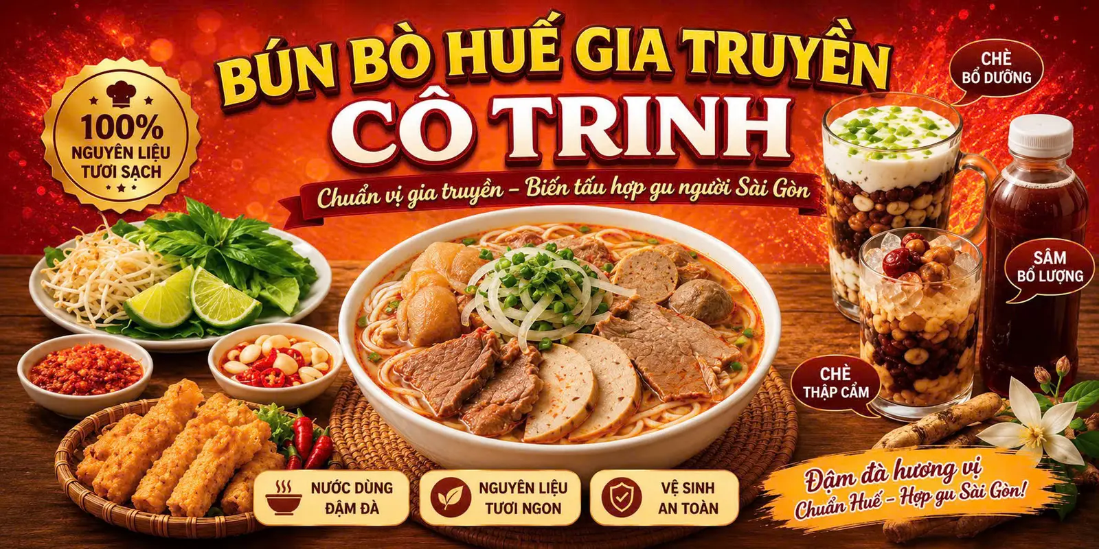 Ảnh bìa Cô Trinh Bún Bò Huế Gia Truyền - Ăn Là Ghiền - Tạ Quang Bửu