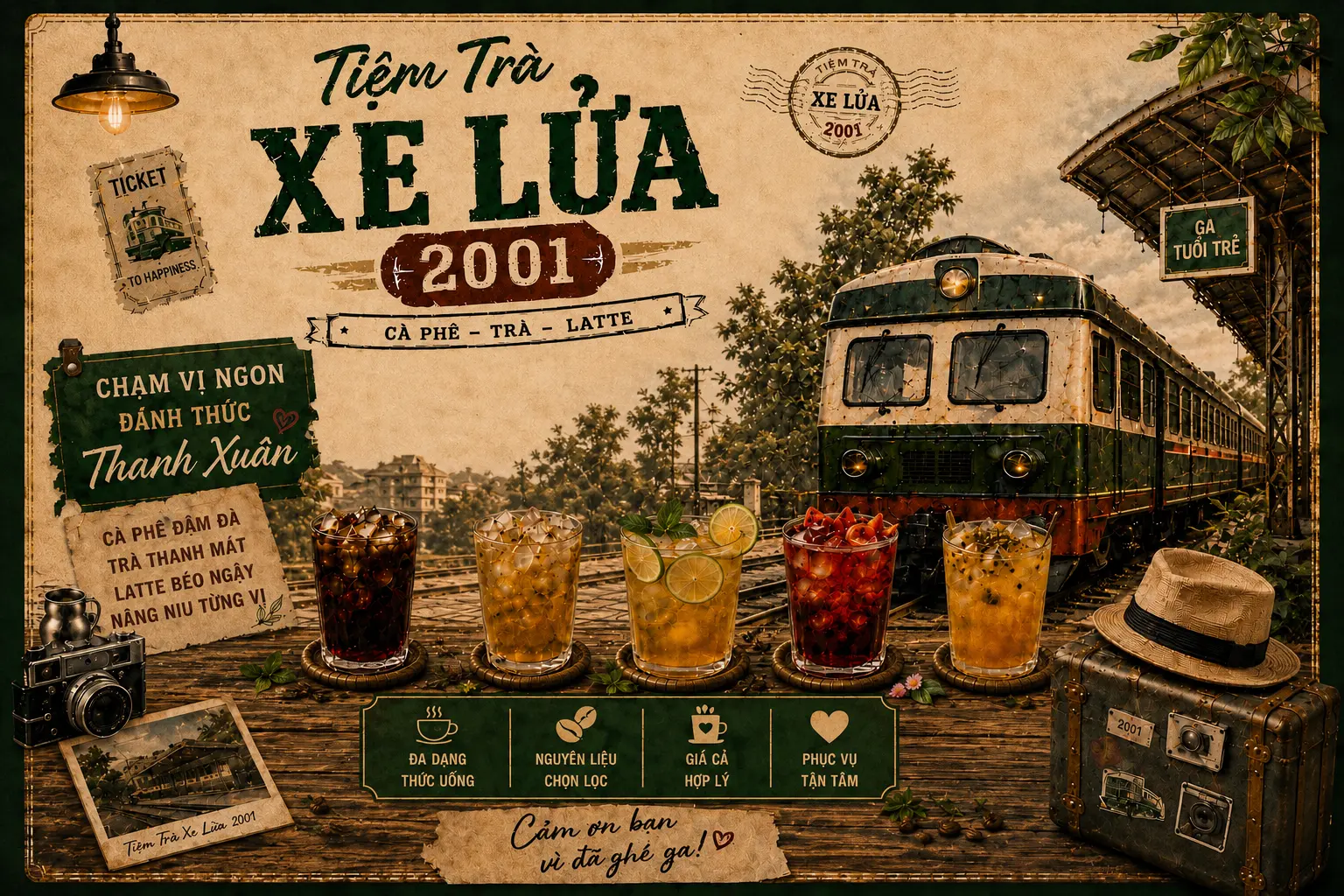 Ảnh bìa Tiệm Trà Xe Lửa 2001 - Mai Văn Ngọc