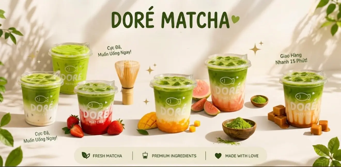 Ảnh bìa DORÉ MATCHA LATTE - Bà Hom