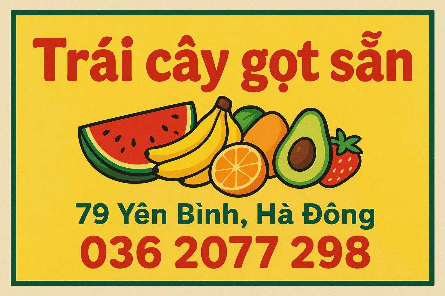 Ảnh bìa Trái Cây Gọt Sẵn - Yên Bình