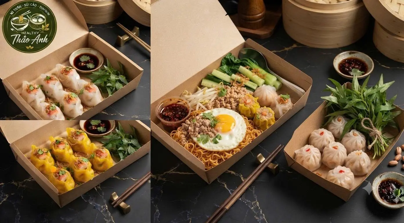 Ảnh bìa Mì Trộn Sủi Cảo Dimsum Healthy Thảo Anh - Lê Văn Thọ